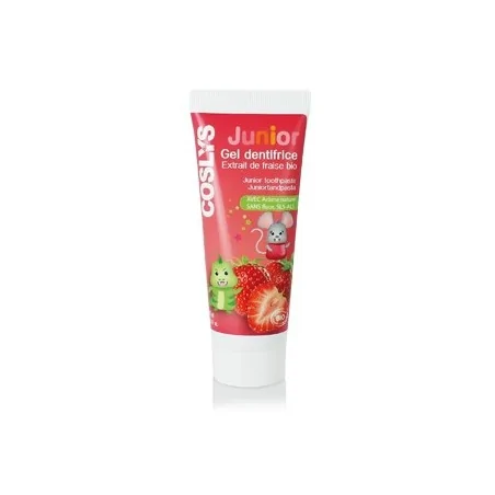 coslys gel dentifrice junior extrait de fraise bio (50ml)