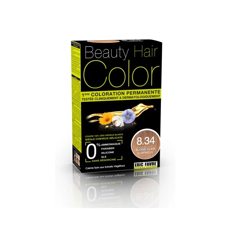 BEAUTY HAIR COLOR Blond Clair Lumineux 8.34 - 160ml
