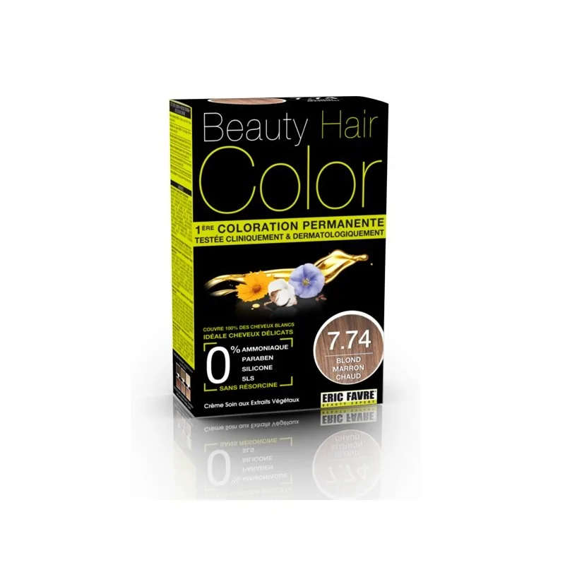 BEAUTY HAIR COLOR Blond Marron Chaud 7.74 - 160ml