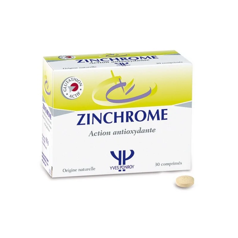 yves ponroy Zinchrome 30 comprimés (30 jours)