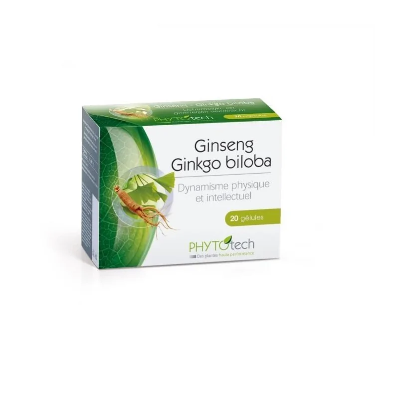 Ginseng – Ginkgo Biloba 20 gélules