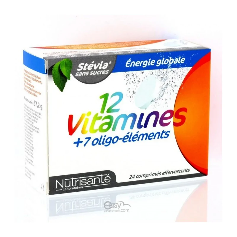 NUTRISANTE 12 VITAMINES + 7 OLIGO-ELEMENTS 24 COMPRIMES