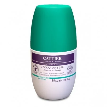 CATTIER DÉODORANT 24H ROLL-ON ANTI-TRACES 50 ML