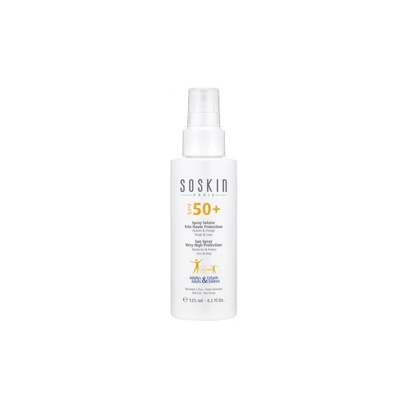 Soskin spray solaire très haute protection spf50+