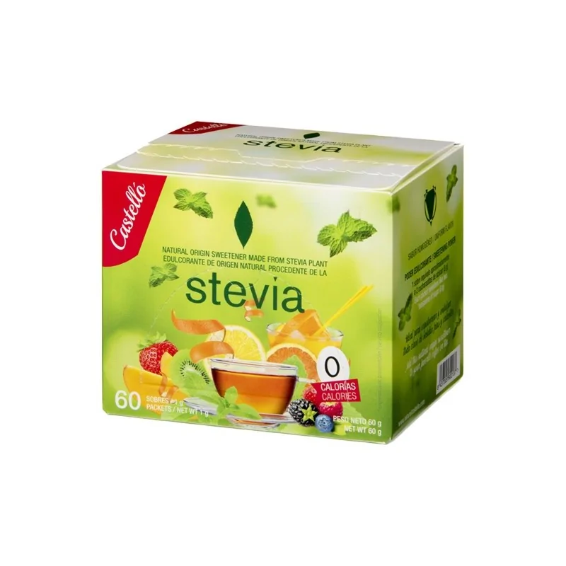 Santiveri Stevia 60 sachets sans sucre ajouté et sans gluten