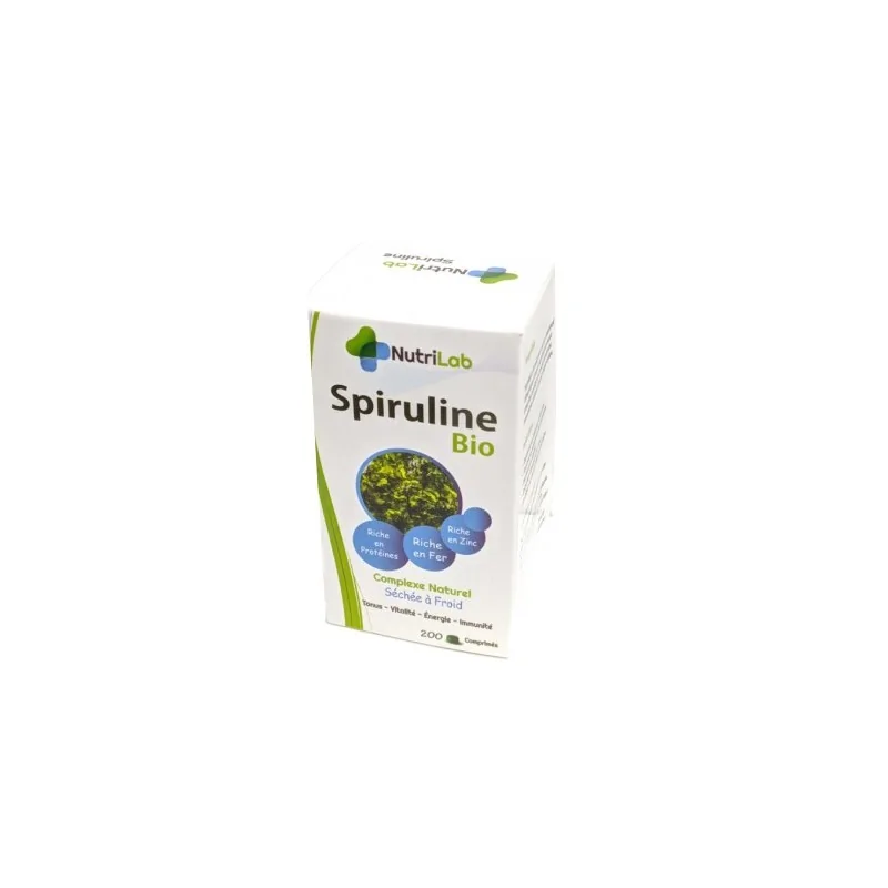 NutriLab Spiruline Bio 200 Comprimés