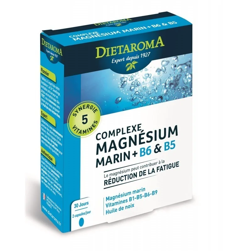 Dietaroma Complexe Magnésium marin + B6 & B5 30 capsules