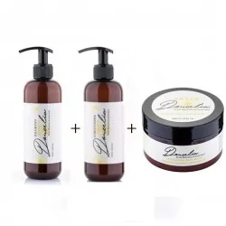 DOUCELIA Pack shampoing 400ml + après shampoing 400ml + masque cheveux 250gr
