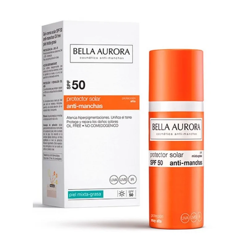 Bella Aurora GEL SOLAIRE ANTI TÂCHE SPF 50+ (50ML)