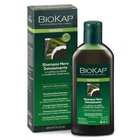 Biokap Shampoing noir detoxifiant Belleza 200 ml
