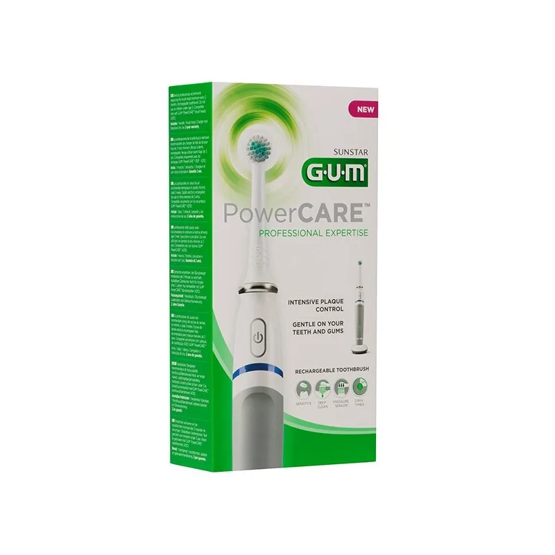 GUM Power Care Brosse à Dents Electrique Rechargeable