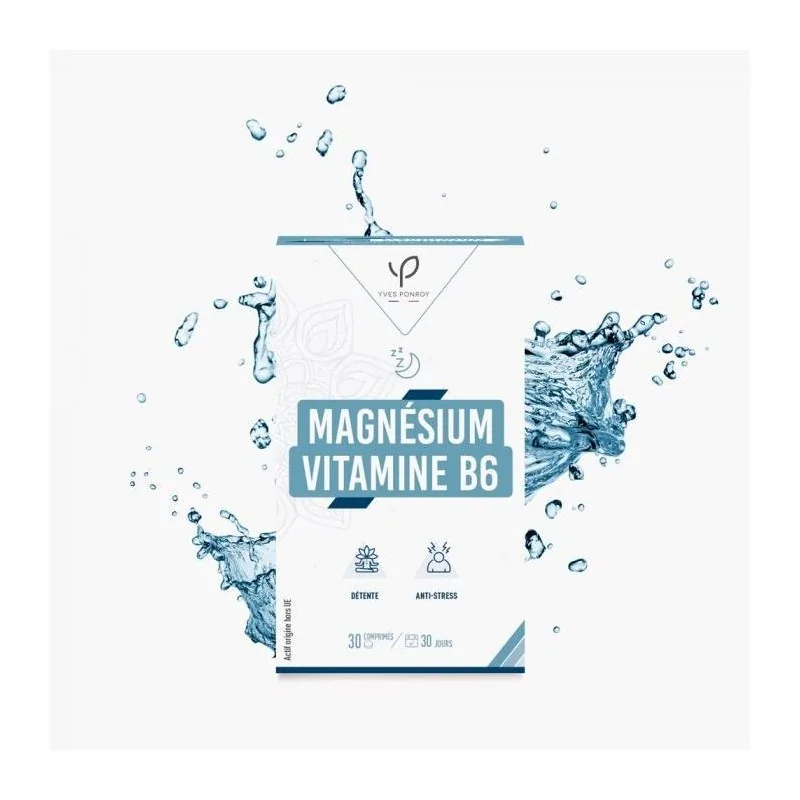 Yves Ponroy MAGNESIUM VITAMINE B6 (100% besoins/jour) 30comp