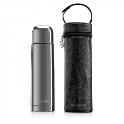 Miniland Deluxe thermos silver 500ml + sac isotherme 89255