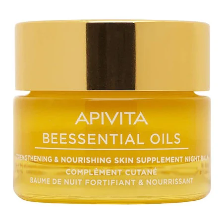 APIVITA Beessential Oils Strengthening & Nourishing Skin Supplement Night Balm 15 Ml