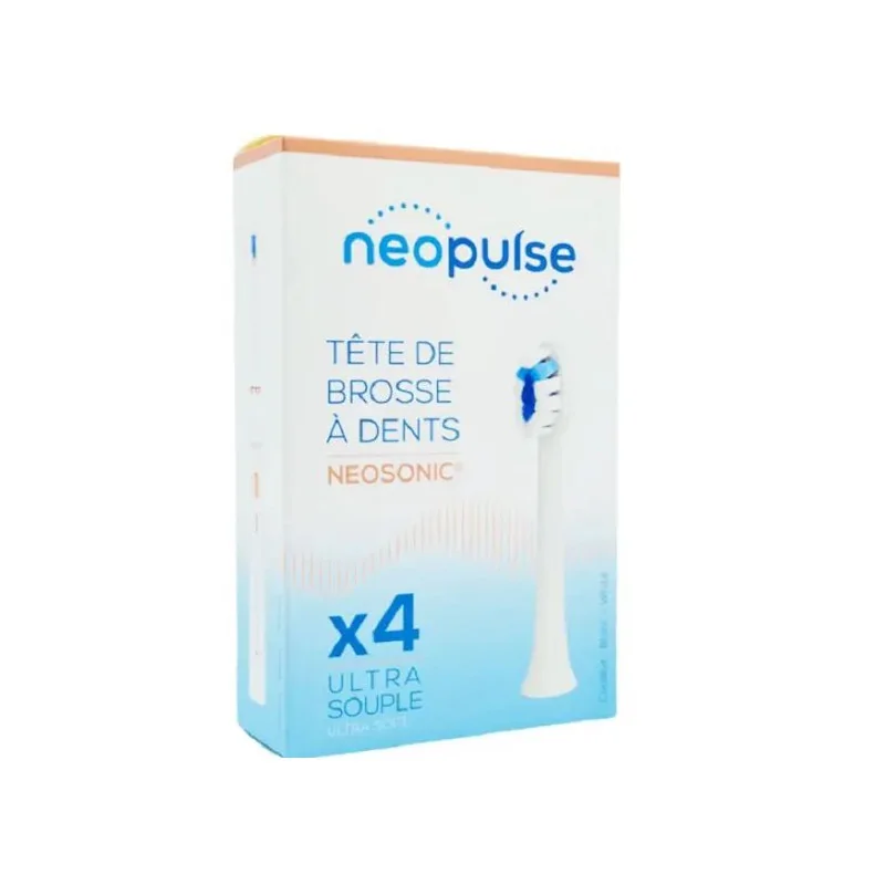 NEOPULSE Recharge 4 Tetes De Brosse À Dent Ultra Souple Blanc