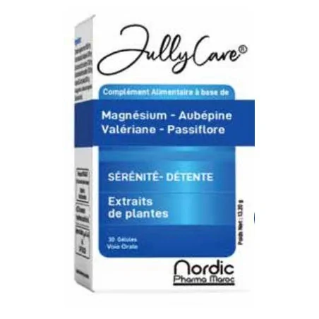 JULLYCARE Magnésium-AUBEPINE 30 GÉLULES