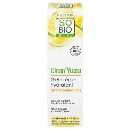 So Bio Yuzu Gel Crème Hydratant Anti-imperfections 40Ml
