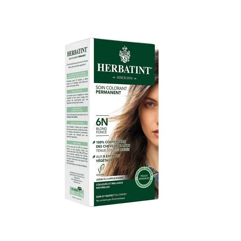 HERBATINT SOIN COLORANT PERMANENT 6N BLOND FONCE