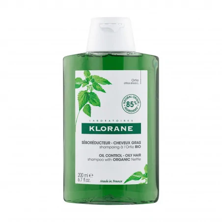 Klorane - Shampoing Séboréducteur à l'Ortie BIO - Cheveux gras 200 ml