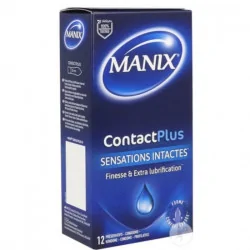 MANIX CONTACT SENSATIONS INTACTES BOITE DE 12
