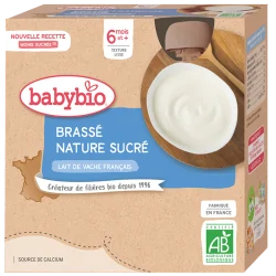Babybio Brassé Nature Sucré 4X85G