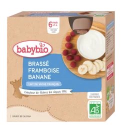 Babybio Brassé Framboise Banane 4X85G