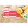 Babybio Pomme d’Aquitaine Coing 2X130G