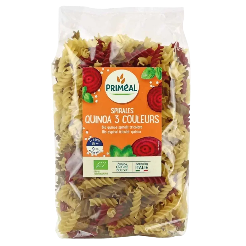 Primeal Spirales 3 couleurs quinoa 500g