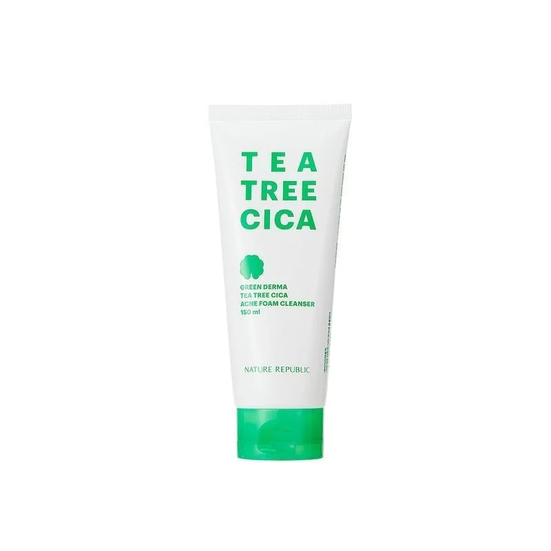 nature republic Green Derma Tea Tree Cica ACNE Foam Cleanser 150 ml
