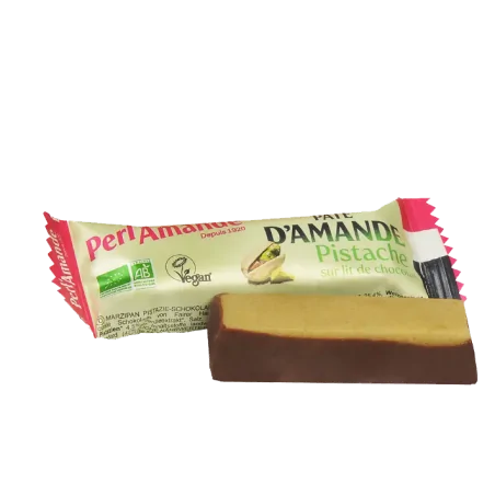 PERL' AMANDE BARRE DE PATE D'AMANDE PISTACHE CHOCOLAT 25G