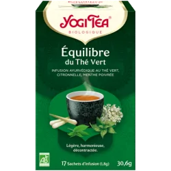 YOGI TEA Equilibre du Thé Vert 17x 2g (thé vert, fleurs de sureau, citronnelle, kombucha)