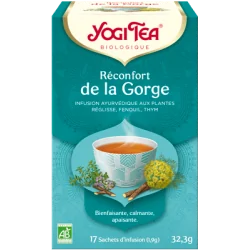 YOGI TEA Réconfort de la Gorge 17x2g (Réglisse, fenouil, thym, cannelle)