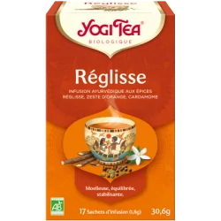 YOGI TEA Réglisse 17x 2g (Réglisse, cannelle, gingembre, zeste d'orange)