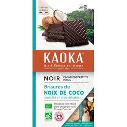 KAOKA TABLETTE DE CHOCOLAT 38% A LA NOIX DE COCO 100G