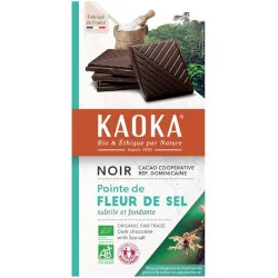 KAOKA TABLETTE DE CHOCOLAT NOIR 70% A LA FLEUR DE SEL 100G