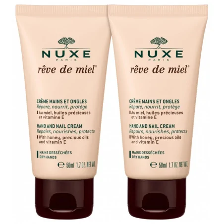 NUXE Rêve de Miel - Crème Mains et Ongles 2X50ml
