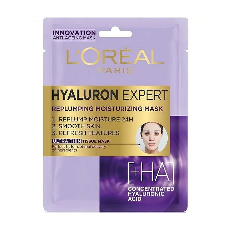 L'Oréal Paris Hyaluron Expert Masque Tissu Repulpant à l'acide hyaluronique 30 ml
