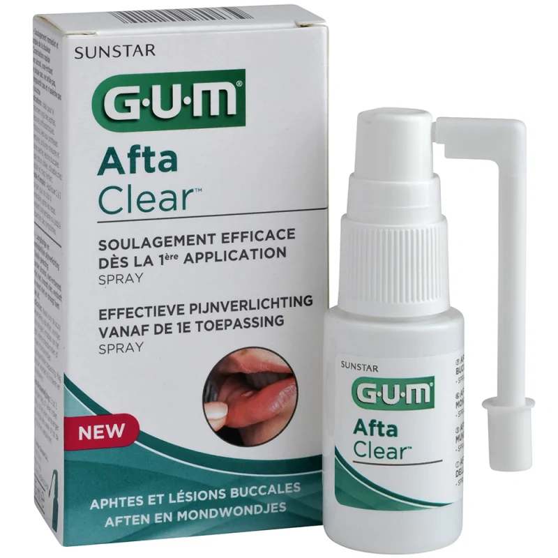 GUM AFTACLEAR SPRAY APHTES ET LESIONS BUCCALES 15ML REF 2420