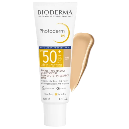 Bioderma Photoderm M Gel-Crème Solaire Anti-Taches Clarifiante Teintée Claire Spf50 – 40ml