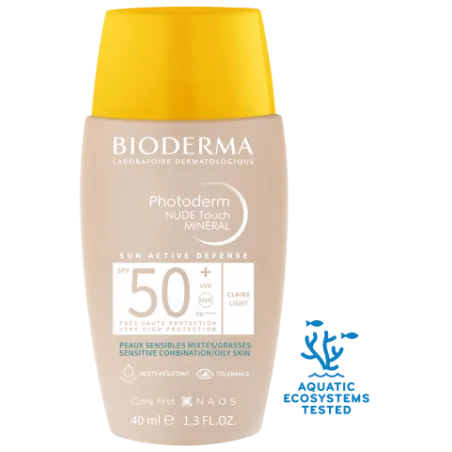 bioderma Photoderm NUDE Touch SPF 50+ Teinte tres claire