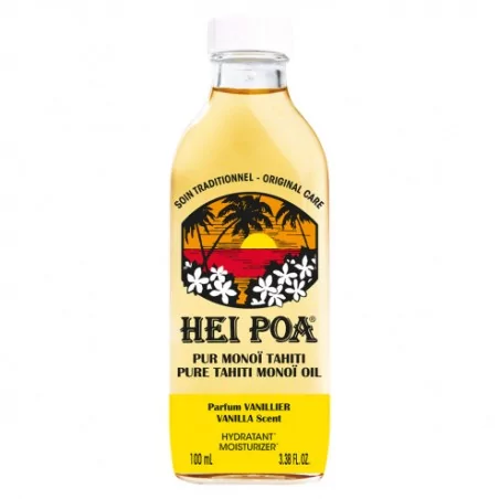 Hei Poa Soins traditionneles multi-usage pur monoï tahiti-parf vanillier 100ml