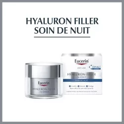 EUCERIN Hyaluron-Filler +3x Effect, Anti-Âge Soin de nuit 50ml