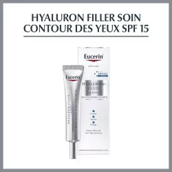 EUCERIN Hyaluron-Filler +3x Effect, Contour des Yeux SPF15 15ml