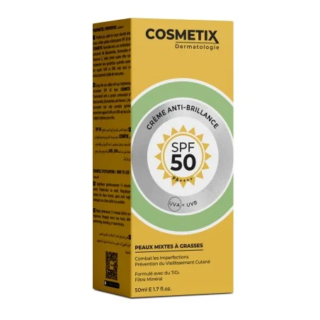COSMETIX DERMATOLOGIE SOIN 2X1 ANTI-BRILLANCE SPF50 50ml